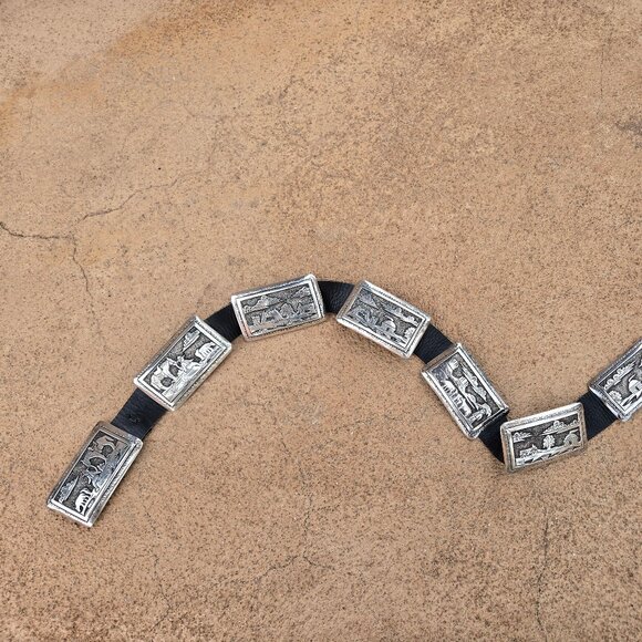 Tommy Jackson Pictorial Concho Belt - Picture 8 of 11